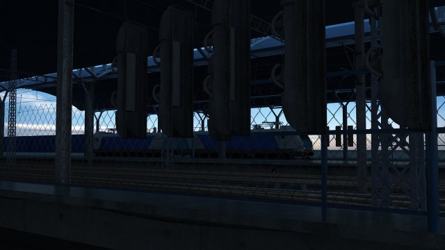 train station 3D Модель .c4d .max .obj .3ds .fbx .stl .blend 
