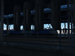 train station Modelo 3D