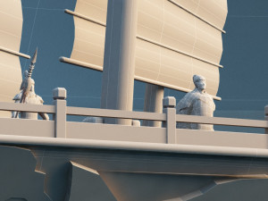 ming dynasty fleet Modelo 3D