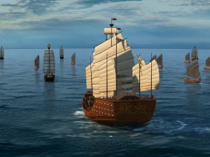 ming dynasty fleet Model 3D