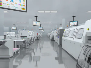 lathe 3D Model