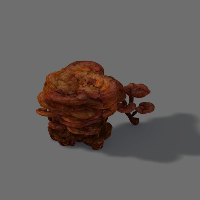ganoderma Modello 3D .c4d .max .obj .3ds .fbx .stl .blend