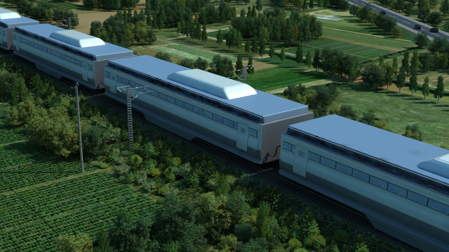 train 3D Model .c4d .max .obj .3ds .fbx .stl .blend 