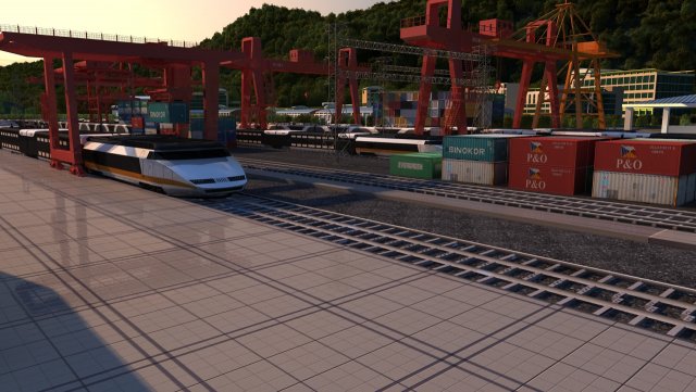 train Modèle 3D .c4d .max .obj .3ds .fbx .stl .blend 