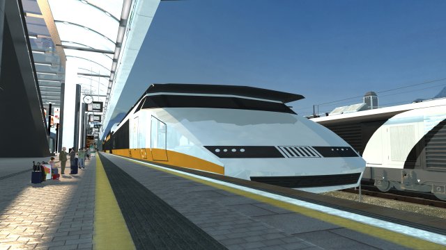 train Model 3D .c4d .max .obj .3ds .fbx .stl .blend 