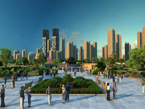 city building Modèle 3D