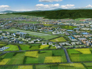 constru&ccedil;&atilde;o da cidade Modelo 3D