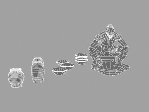 ancient peasant 3D 모델