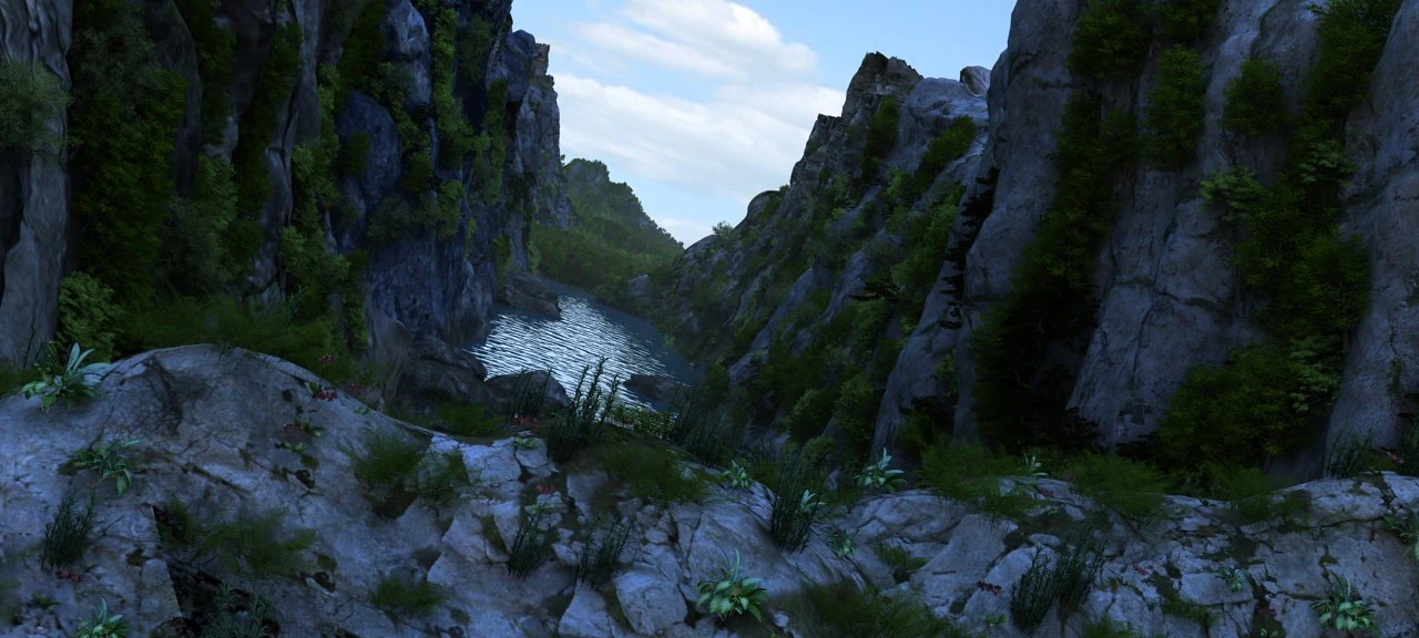canyon 3D Model .c4d .max .obj .3ds .fbx .stl .blend 