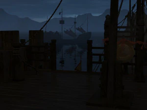 warship 3D Model