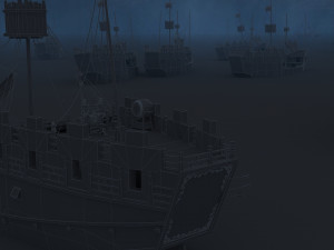 warship 3D Model