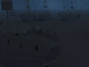 warship 3D Model
