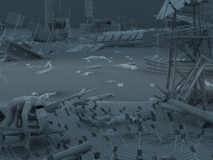 warship 3Dモデル