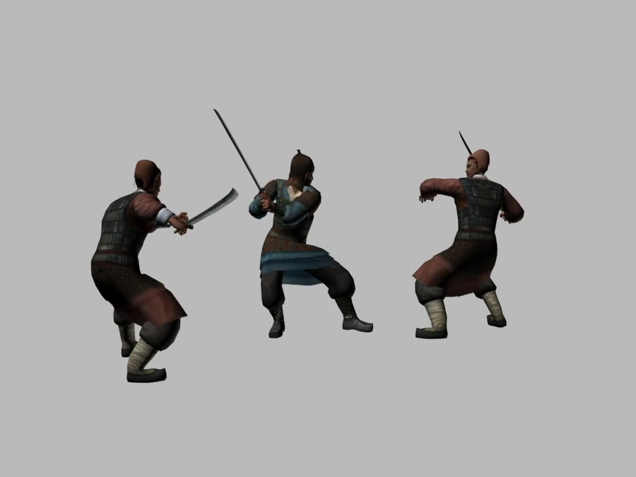 ancient soldiers 3D Model .c4d .max .obj .3ds .fbx .stl .blend 