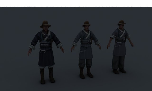 naxi man Modello 3D .c4d .max .obj .3ds .fbx .stl .blend 