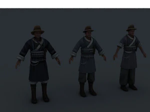 Naxi adamı 3D Model