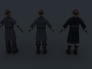 naxi man Modello 3D