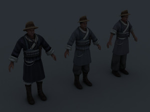 naxi man Modello 3D