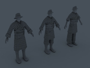 naxi man Modello 3D
