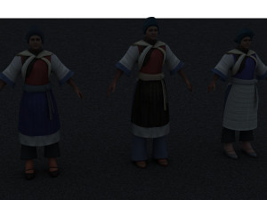 naxi woman 3D Model