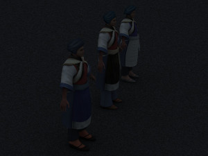 naxi woman Modèle 3D