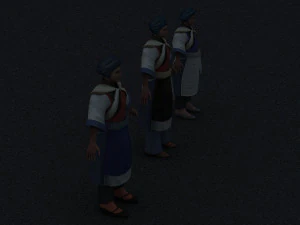 naxi woman 3D Model