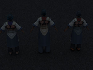 naxi woman Modèle 3D