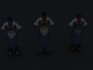naxi woman 3D Model