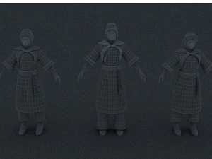 naxi woman 3D Model