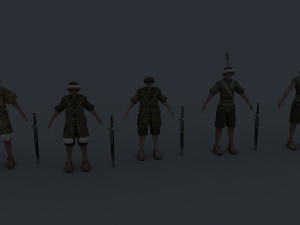 naxi warrior Modelo 3D