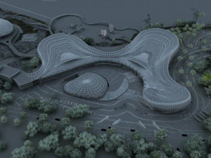 都市の建物 3Dモデル