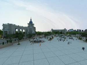 piazza 3D Model