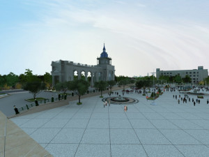 piazza 3D Model
