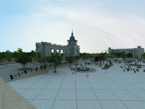 piazza 3D Model