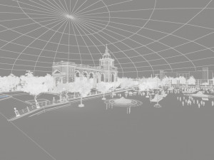 piazza 3D Model