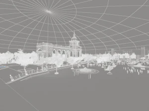 piazza 3D Model