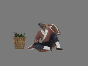 chinese ancestor 3D मॉडल