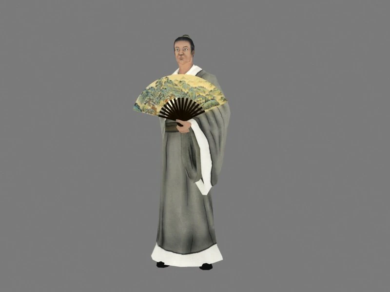 ancient scholar 3D Model .c4d .max .obj .3ds .fbx .stl .blend 