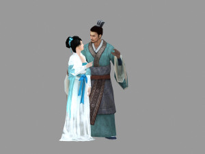 ancient couple 3D 模型
