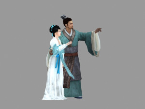 ancient couple 3D 模型