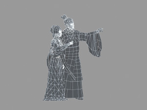 ancient couple 3D 模型