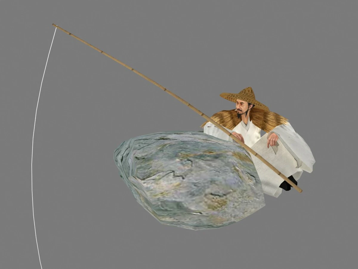 fishing 3D Model .c4d .max .obj .3ds .fbx .stl .blend