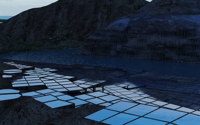 salt pan 3D 模型 .c4d .max .obj .3ds .fbx .stl .blend 