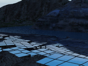 salt pan 3D मॉडल