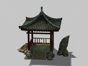 gazebo 3Dモデル