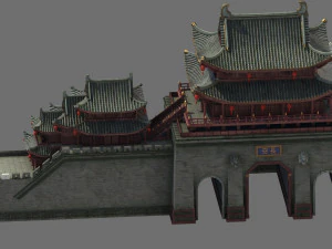 ancient city gate 3D Model
