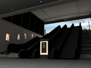 subway station exit Modelo 3D