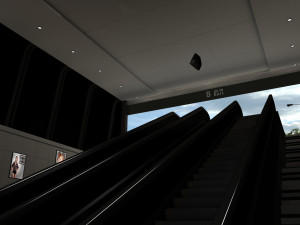 subway station exit 3D Model