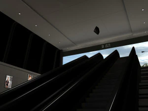 subway station exit 3D Model