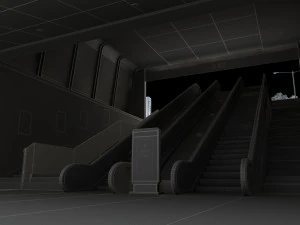 subway station exit 3D Model